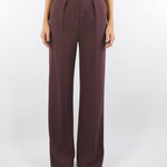 Pantaloni Merlot in crêpe con accessorio gioiello PA09956E2 EA4 ELISABETTA FRANCHI 