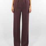 Pantaloni Merlot in crêpe con accessorio gioiello PA09956E2 EA4 ELISABETTA FRANCHI 