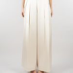 Pantalone Champagne in satin wide leg SS260349 36 ELEH 