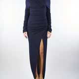 Abito lungo Blu in lurex AT127 89 ATELIER LEGORA 