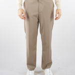 Pantalone Taupe gamba dritta crop fit PA3683 35 I'M BRIAN 