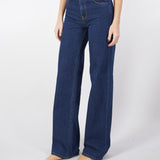 Jeans straight fit blu scuro