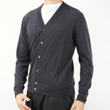 Cardigan in lana merinos Paolo Pecora