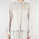Camicia Grigio in lino M6PK03 889 MEIMEIJ 