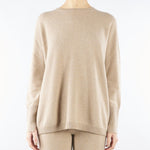 Maglia Beige in puro cashmere V54606 40 VANISE' 