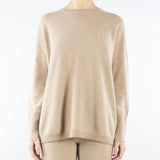 Maglia Beige in puro cashmere V54606 40 VANISE' 