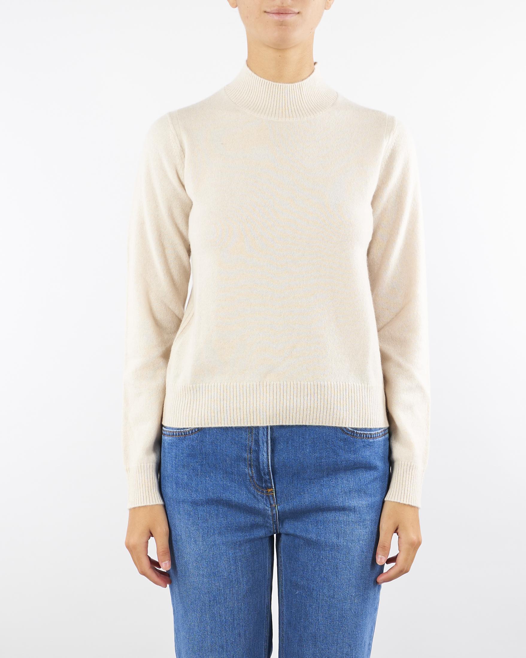 Lupetto Vaniglia in puro cashmere BACHECA 1 PENNY BLACK 