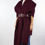 Mantella Merlot in panno di lana double CP67D56E2 EA4 ELISABETTA FRANCHI 