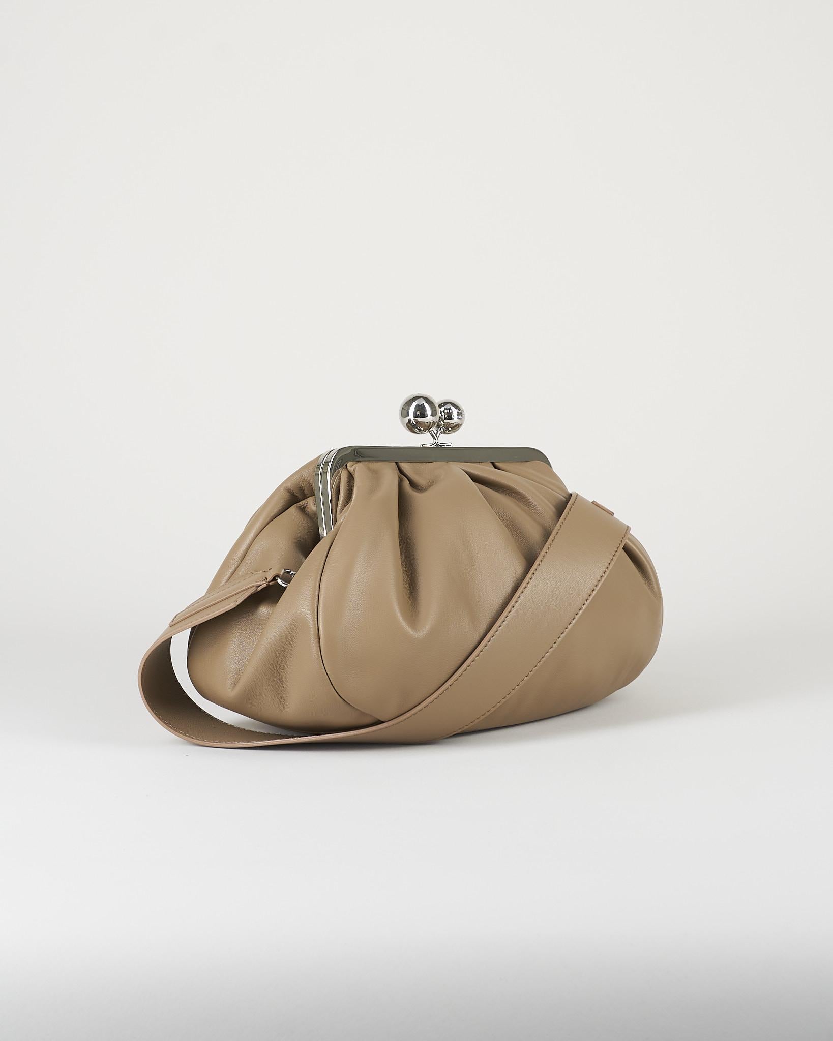 Borsa Pasticcino Bag Tortora medium in montone WKACUBICO 84 MAX MARA WEEKEND 