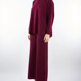 Maglia Polo Bordeaux in puro cashmere V53604 85 VANISE' 