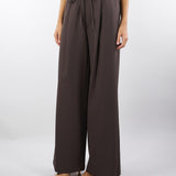 Pantalone Marrone con Coulisse e Laccio TF0374 69 VICOLO 