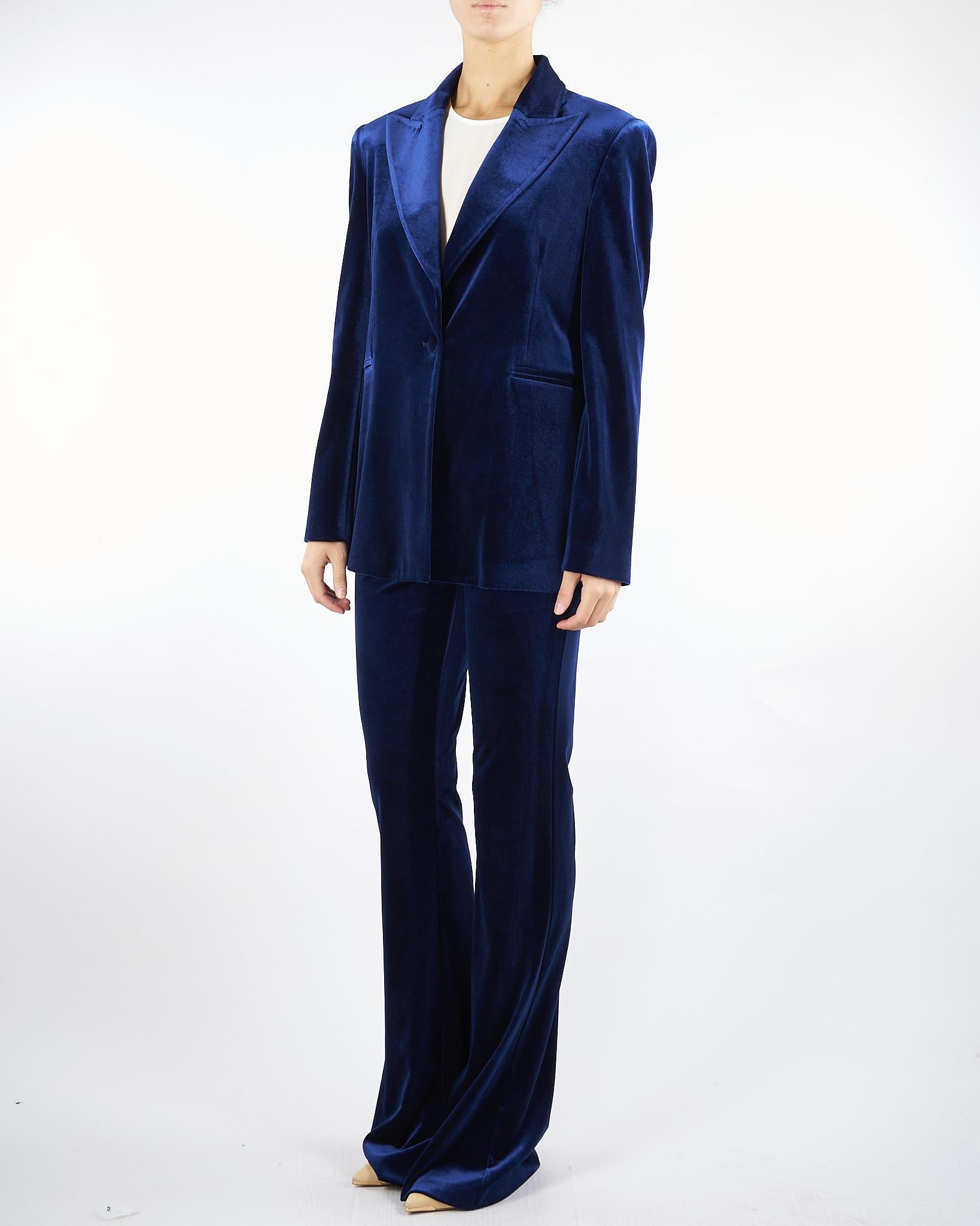 Blazer Blu in velluto ACTGC025GI1050 89 ACTUALEE 