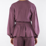 Giacca kimono Bordeaux con cintura GI287 85 BOHEMIAN VI 