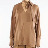 Blusa Terra in crêpe de Chine di seta CACO 41 MAX MARA STUDIO 