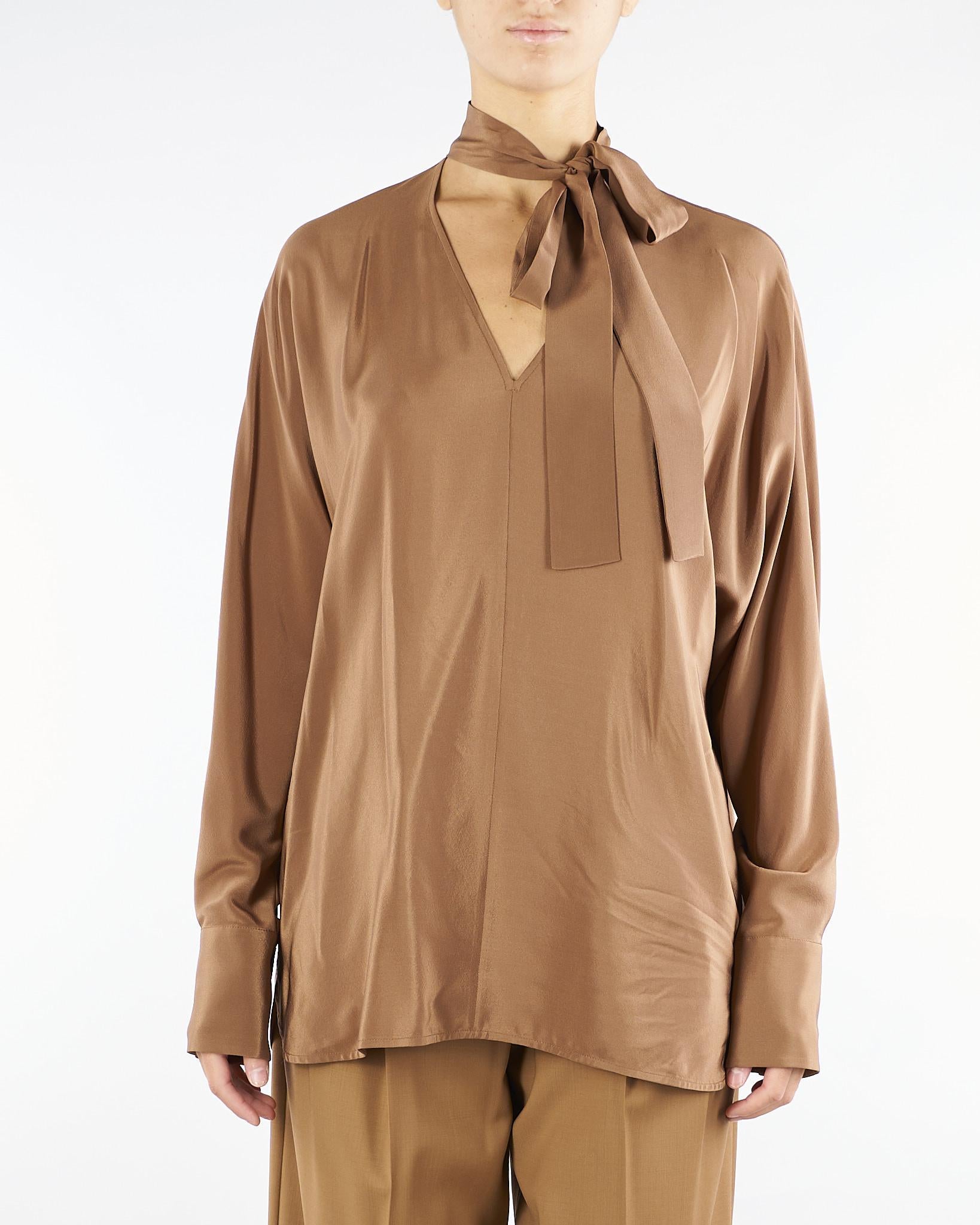 Blusa Terra in crêpe de Chine di seta CACO 41 MAX MARA STUDIO 