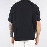 T-shirt Nero con ricamo logo Relaxed fit