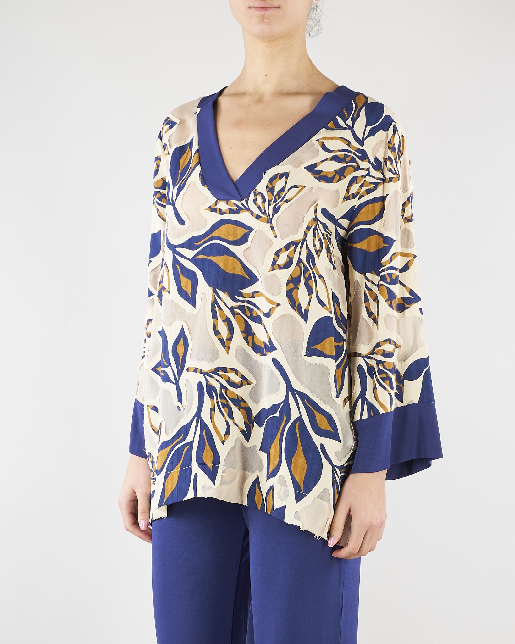 Blusa Crema-Blu a fantasia D3284268 41 CLIPS 