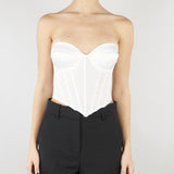 Top Bustier Bianco steccato ACTBU08BU003 2 ACTUALEE 