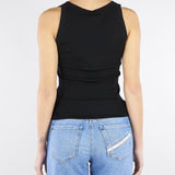 Top Nero in maglia con logo TK80B61E2 110 ELISABETTA FRANCHI 