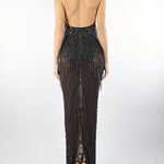 Abito Nero con pietre all over AT135 99 ATELIER LEGORA 