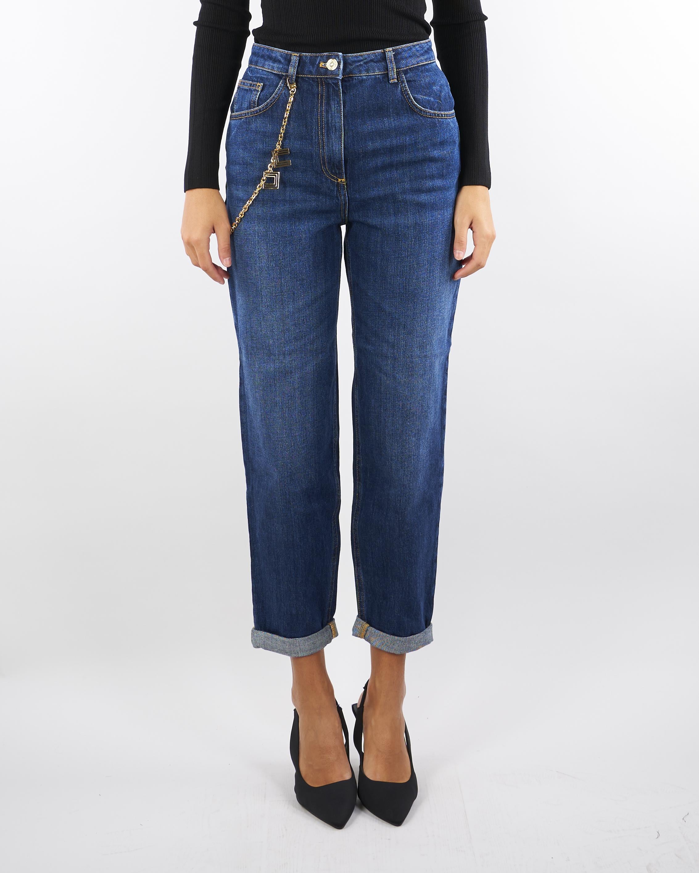 Jeans con catena gioiello PJ14D56E2 104 ELISABETTA FRANCHI 