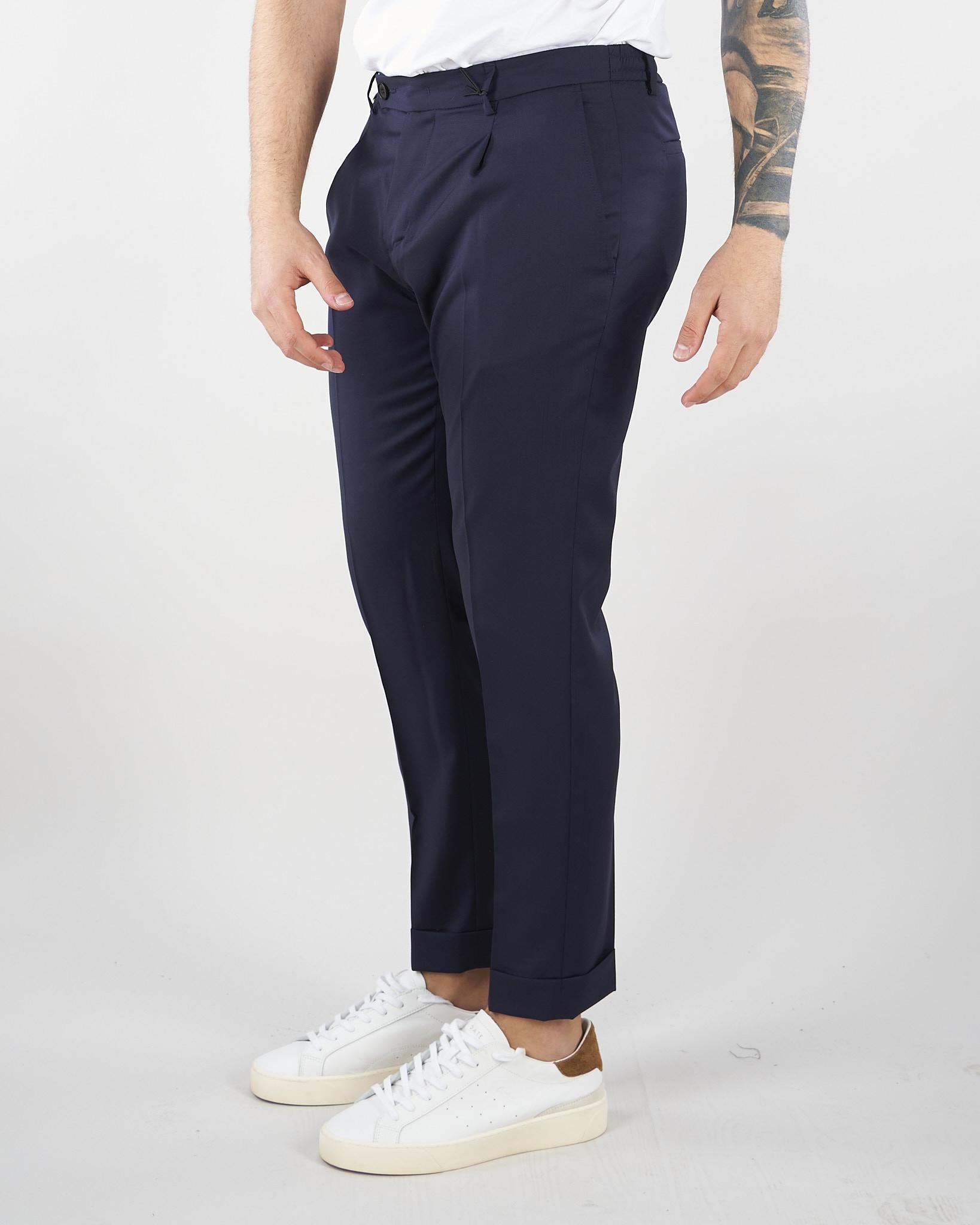 Pantalone Riviera Blu in fresco lana LP26002 E016 LOW BRAND 