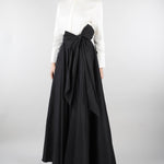 Abito Nero-Bianco con camicia e gonnellone AT126 85 ATELIER LEGORA 
