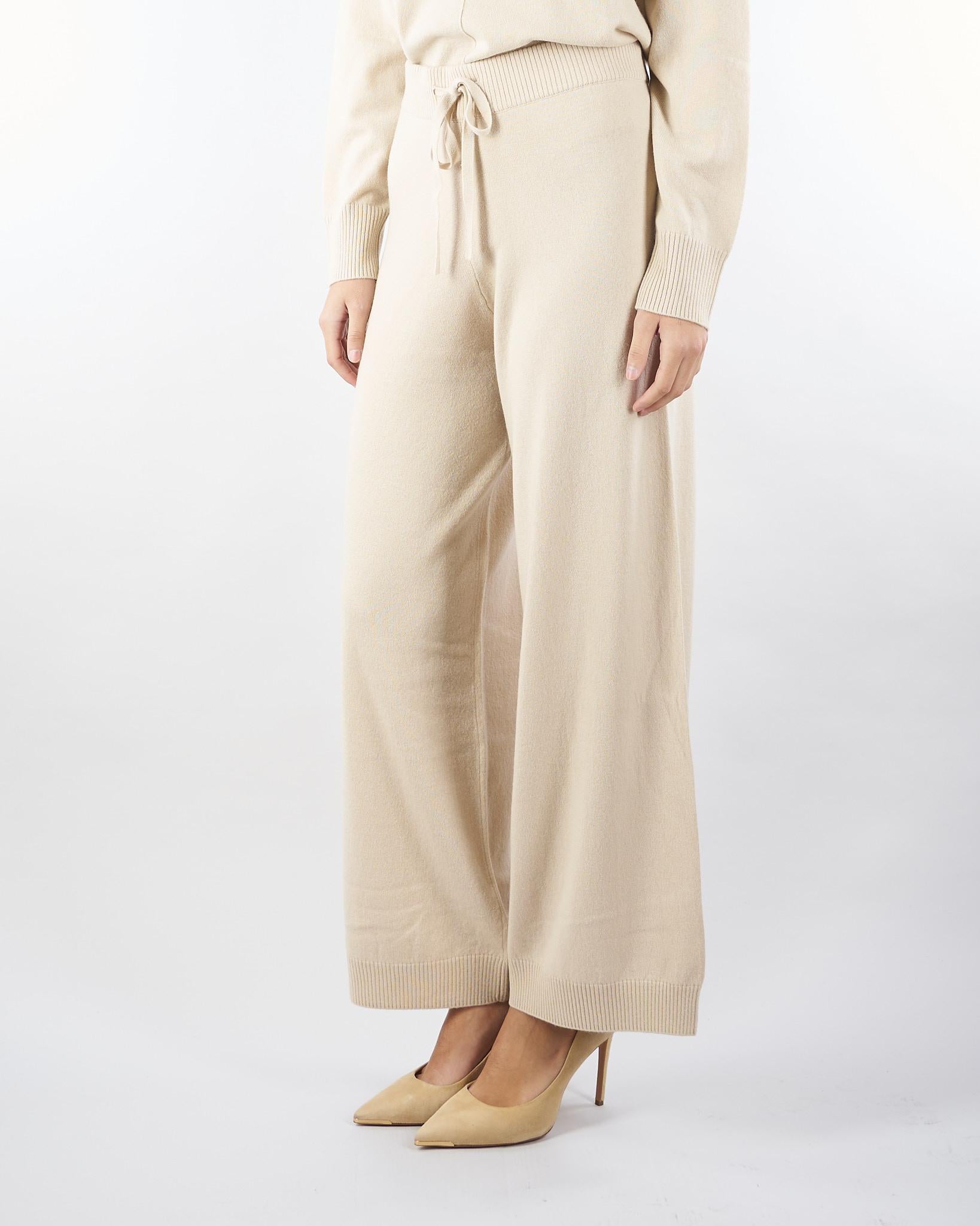 Pantalone Beige in filato di lana e cachemire JOSEF 1 MAX MARA WEEKEND 
