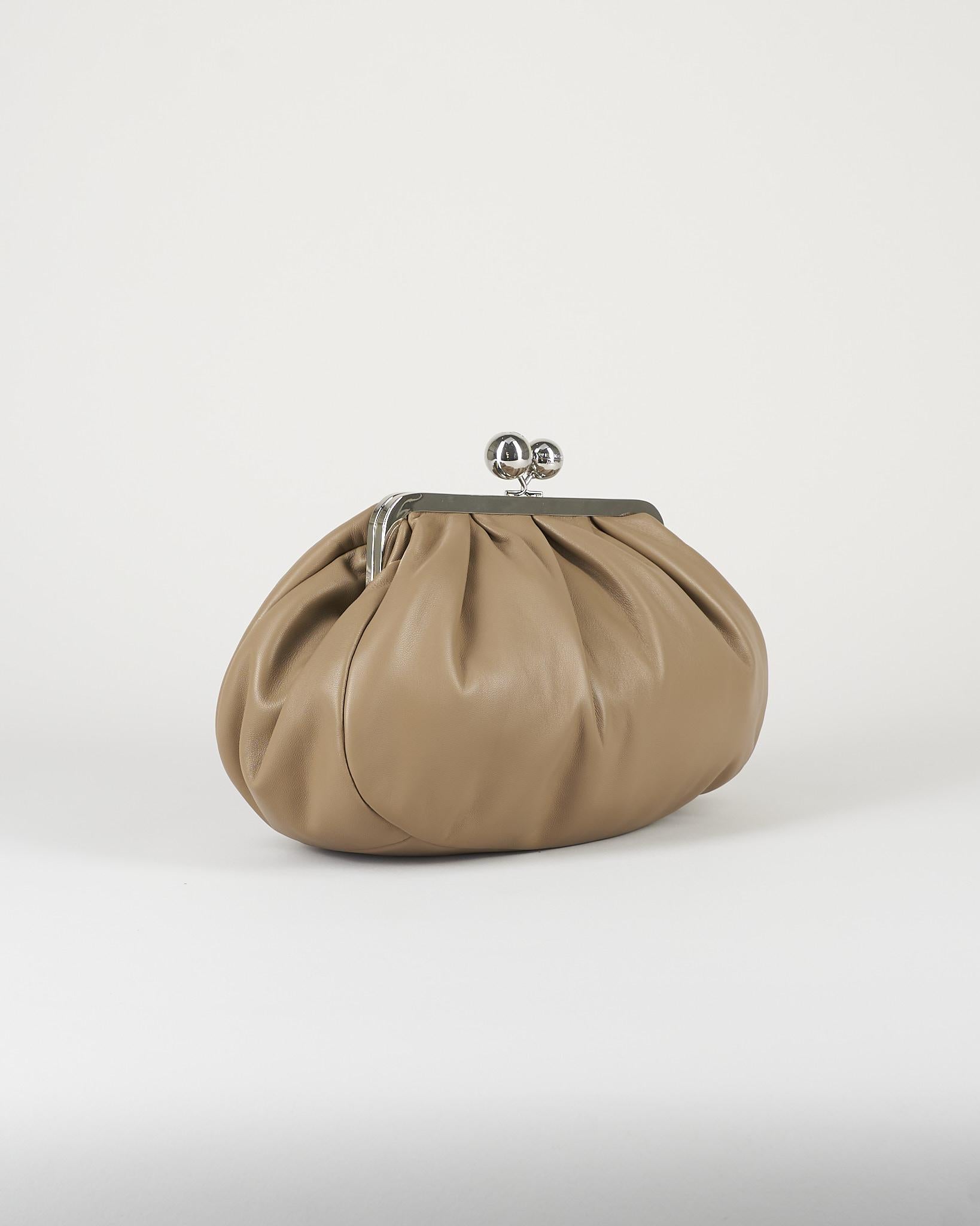 Borsa Pasticcino Bag Tortora medium in montone WKACUBICO 84 MAX MARA WEEKEND 