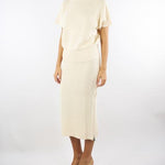 Top Crema smanicato in maglia 2K0351K9O3A W405 PATRIZIA PEPE 