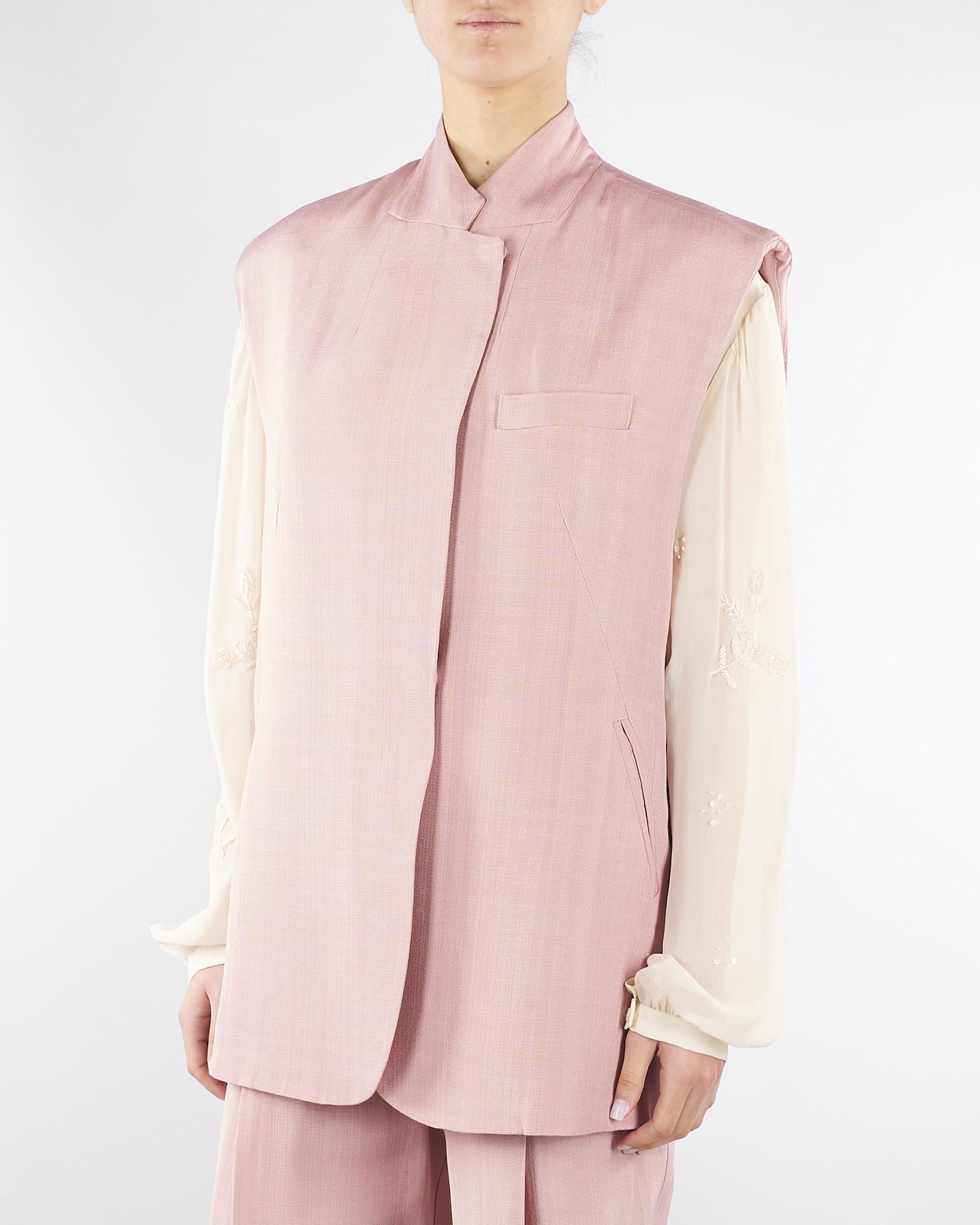 Gilet Oversize Rosa M6PW03 423 MEIMEIJ 