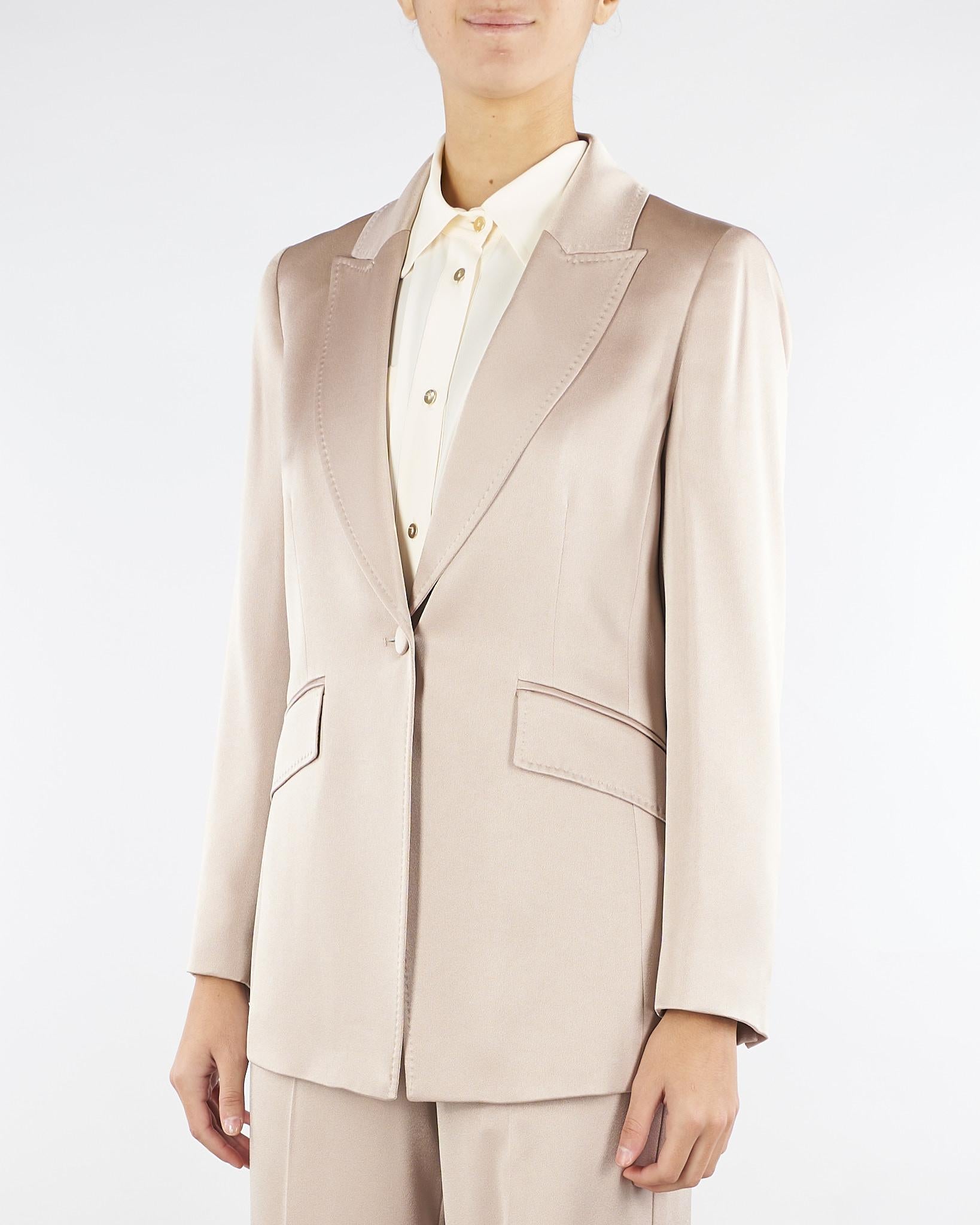 Giacca Champagne in satin COGNAC 2 MARELLA 