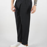 Pantalone Robin Nero in fresco lana con pences GC1PSS266900 D001 GOLDEN CRAFT 