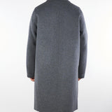 Cappotto Antracite oversize in pura lana B6F0022 95M AMARANTO 