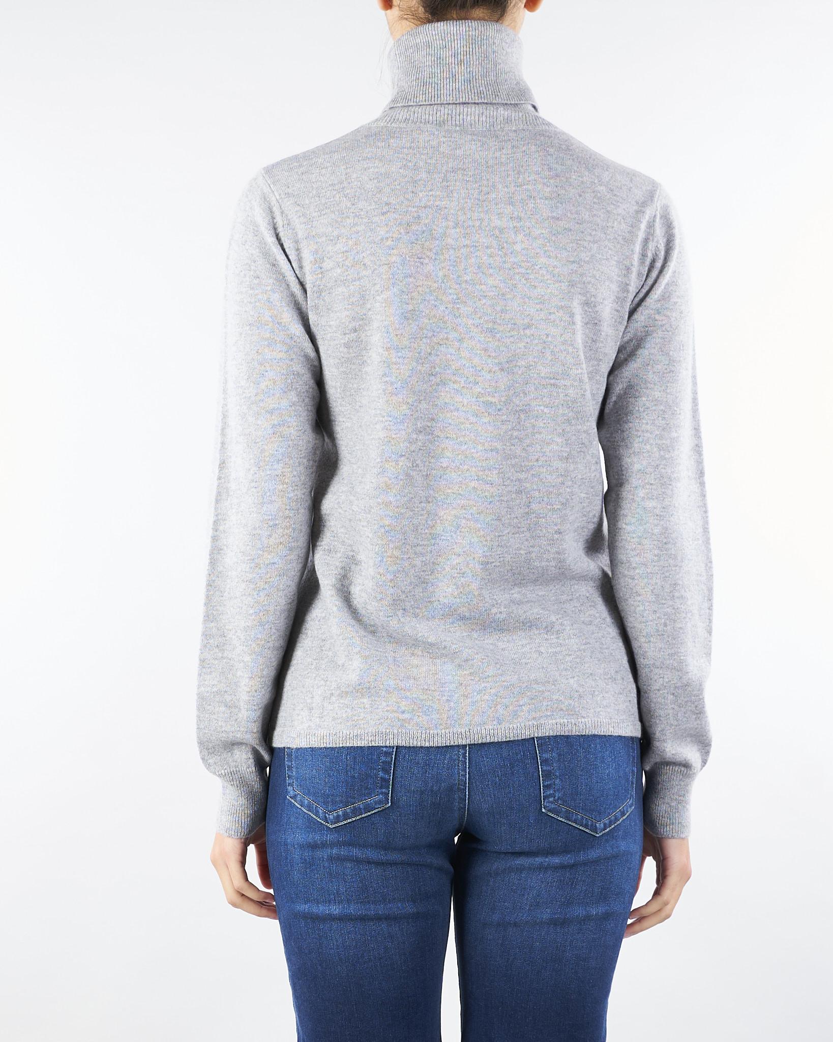 Maglia Grigio collo alto in lana e cachemire EDUCATA 7 MAX MARA STUDIO 