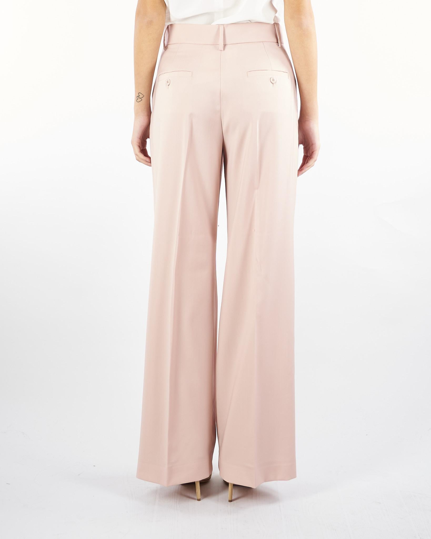 Pantalone Rosa palazzo in lana VISIVO 4 MAX MARA WEEKEND 