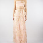 Abito Cipria in organza di seta stampata MSEDOMINIO 3 MAX MARA STUDIO 