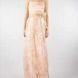 Abito Cipria in organza di seta stampata MSEDOMINIO 3 MAX MARA STUDIO 