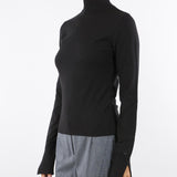 Maglia lupetto Nero in viscosa stretch RF5271MA41R 22222 BLUGIRL 