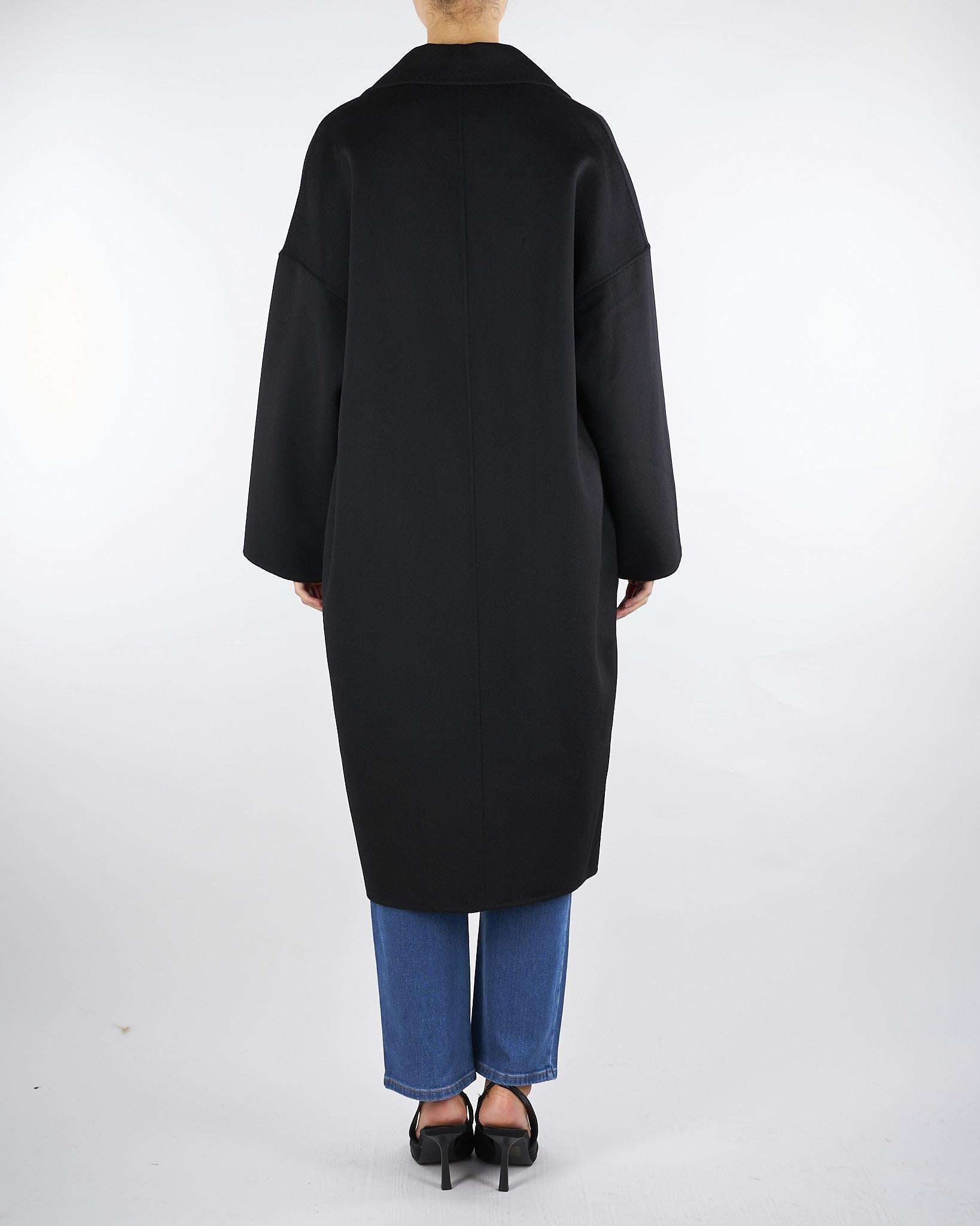 Cappotto Nero Ovetto Oversized TF0003 99 VICOLO 