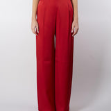 Pantalone fluido in envers satin