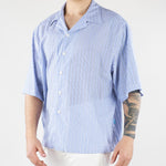 Camicia Blu-Bianco a righe in cotone CAU3DICI013 31 3DICI 
