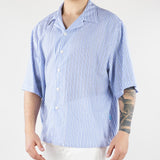 Camicia Blu-Bianco a righe in cotone CAU3DICI013 31 3DICI 