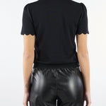 Maglia Nero con smerli e bottoni Oval T TP3203 6 TWIN SET 