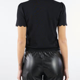 Maglia Nero con smerli e bottoni Oval T TP3203 6 TWIN SET 