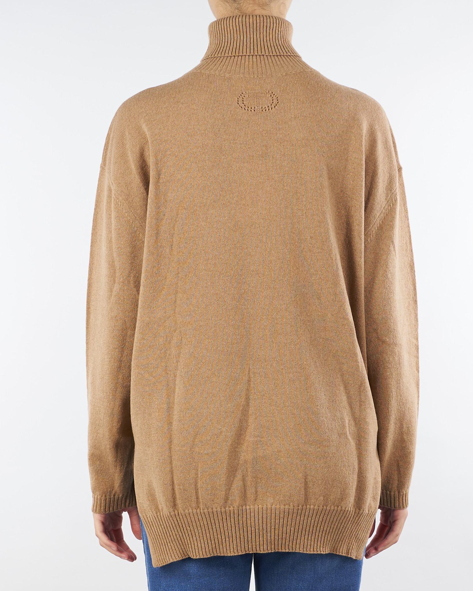 Maglia Beige dolcevita in cashmere TT3533 12926 TWIN SET 