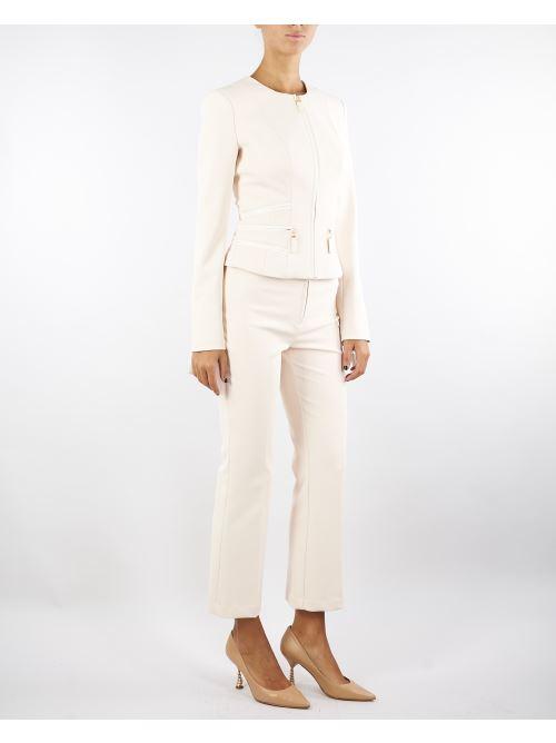 Pantaloni Milk in doppio crêpe PA10856E2 DZ9 ELISABETTA FRANCHI 