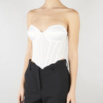 Top Bustier Bianco steccato ACTBU08BU003 2 ACTUALEE 