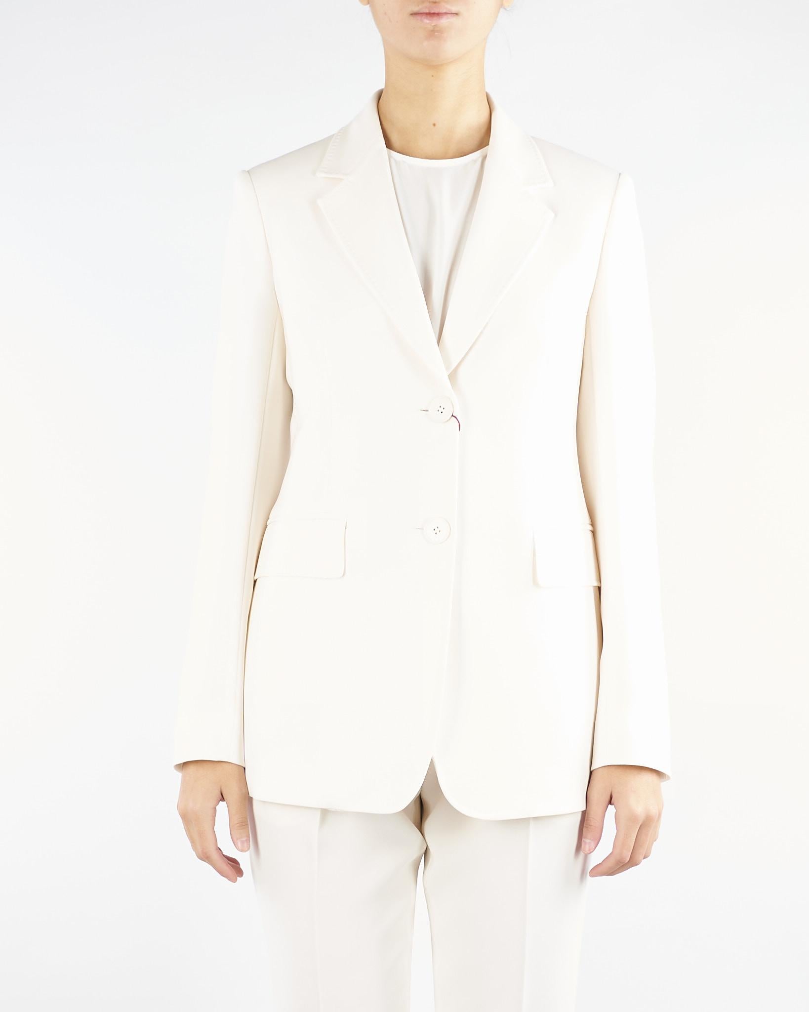 Blazer Burro monopetto in cady LINZ 8 MAX MARA STUDIO 