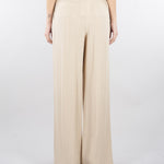 Pantalone Beige wide leg con doppia pences PA00601TVIS0025 V0778 SIMONA CORSELLINI 